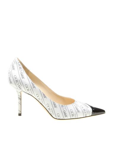 Jimmy choo love 85 decollete in logo fabric