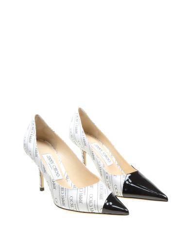 Jimmy choo love 85 decollete in logo fabric