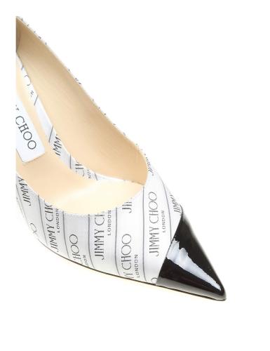 Jimmy choo love 85 decollete in logo fabric
