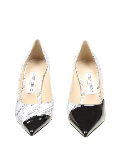 Jimmy choo love 85 decollete in logo fabric